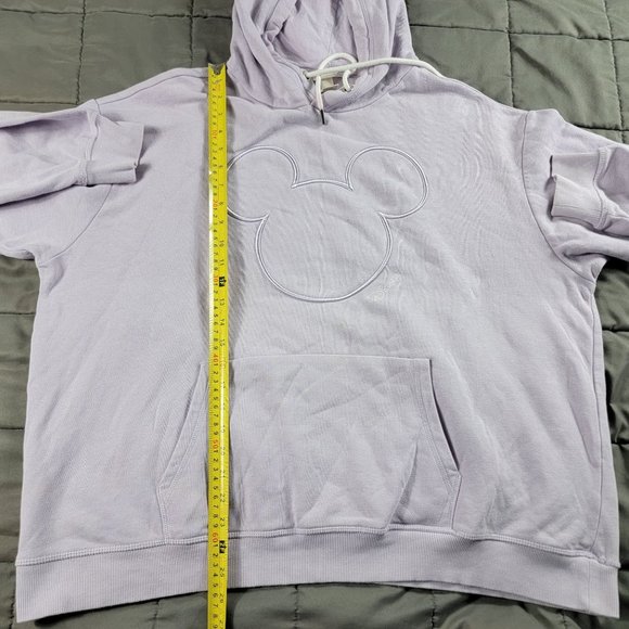 H&M Disney Womens XL Lavender Purple Pullover Sweater Mickey Mouse Casual - Picture 8 of 9